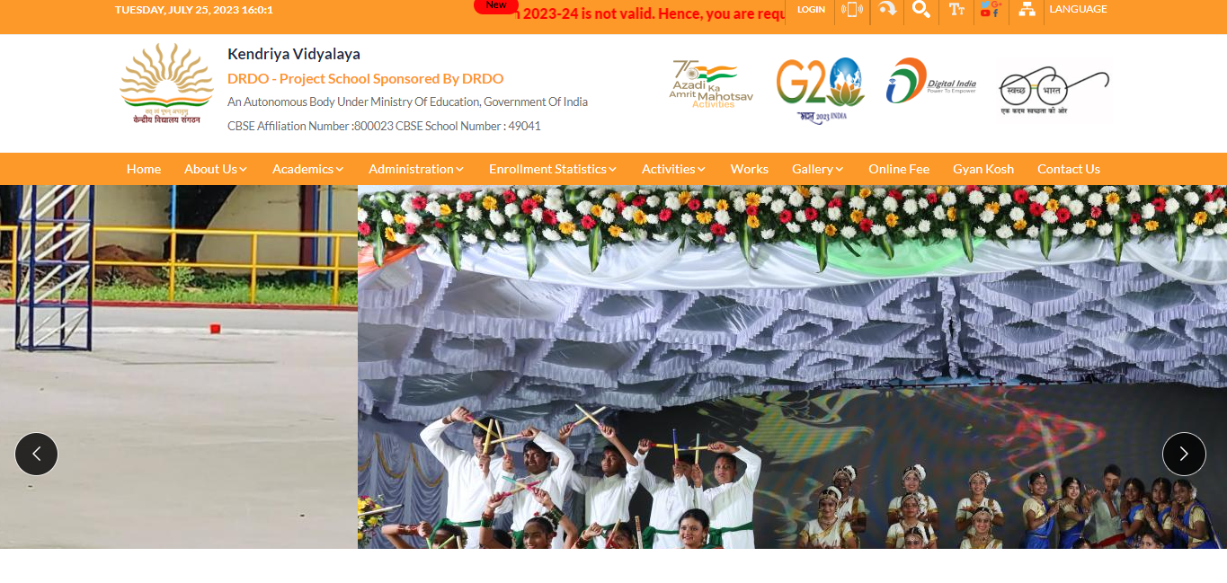 KVS DRDO Admission 2024 KVS Admission 2025