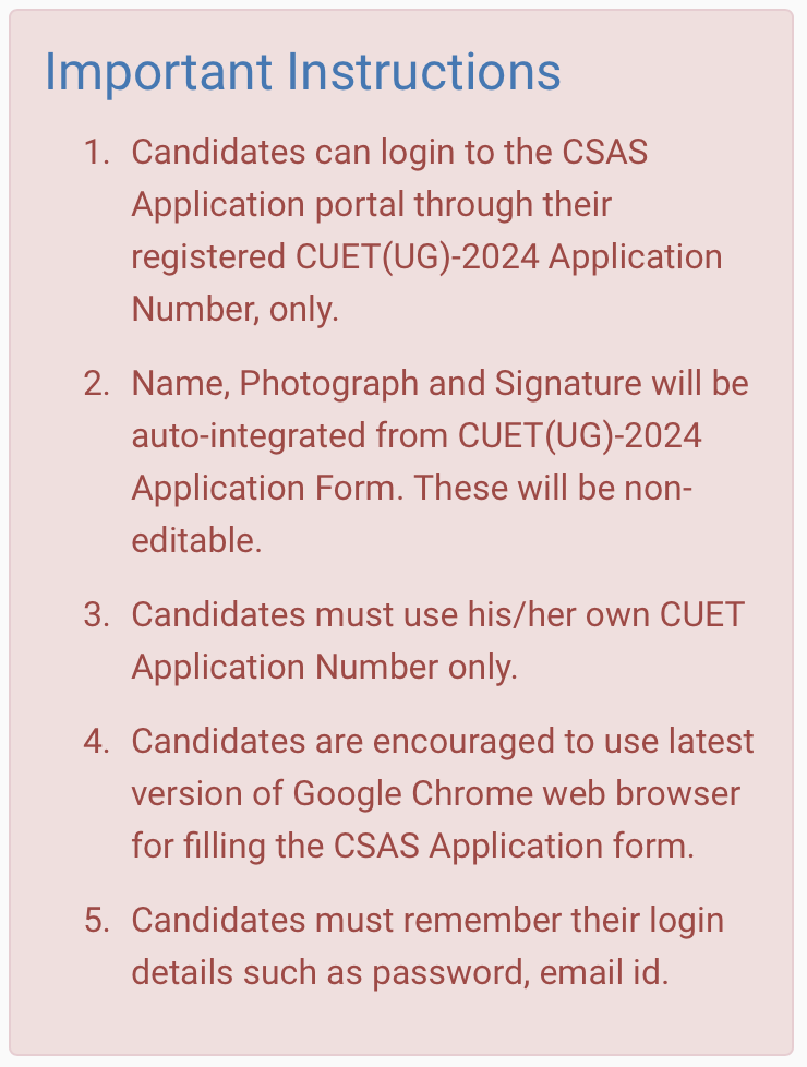 admission.uod.ac.in Du Csas Portal 2024 ugadmission.uod.ac.in