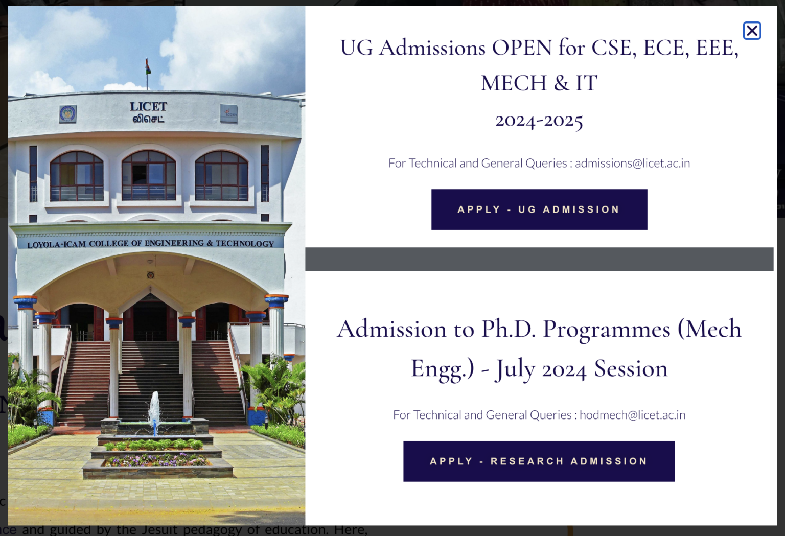 Loyola College Chennai Admission 202425 Date, Fees Structure